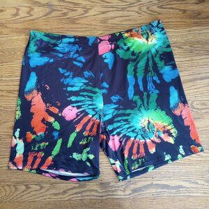 SHEIN Colorful Stretchy Bike Shorts 3XL